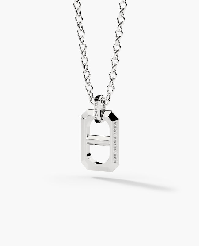 HERCULES Silver Pendant with 0.70ct Black Diamonds