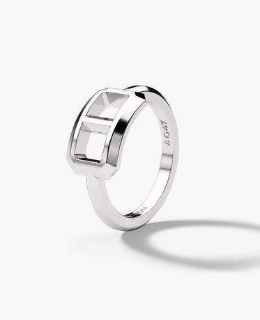HERCULES Silver Single Link Ring