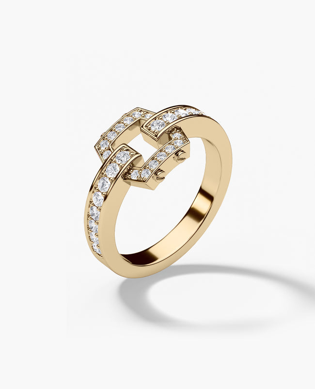 NORTHSTAR MINI Gold Ring with 0.50ct Diamonds