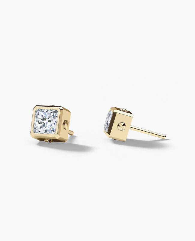 LA PAZ Gold Single Stud Earring with 0.90ct Diamonds