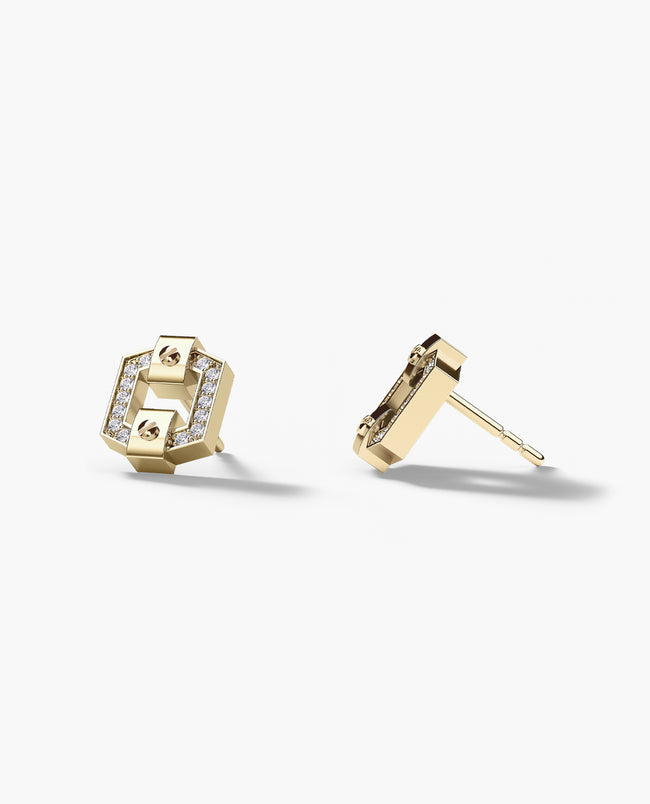 NORTHSTAR Gold Single Stud Earring with 0.09ct Diamonds
