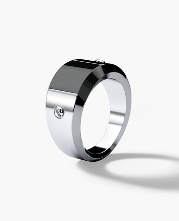 Sample - MONTANA Gold Ring with Black Onyx