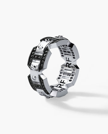 Sample - BRIGGS Gold Ring with 0.70ct Black Diamonds