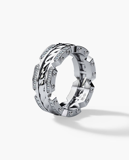 CRISSON Gold Ring with 0.70ct Diamonds