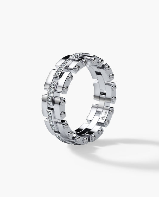 GETCHELL Gold Ring with 0.40ct Diamonds