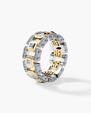 Sample - LA PAZ Two-Tone Gold Ring with 1.20ct Diamonds