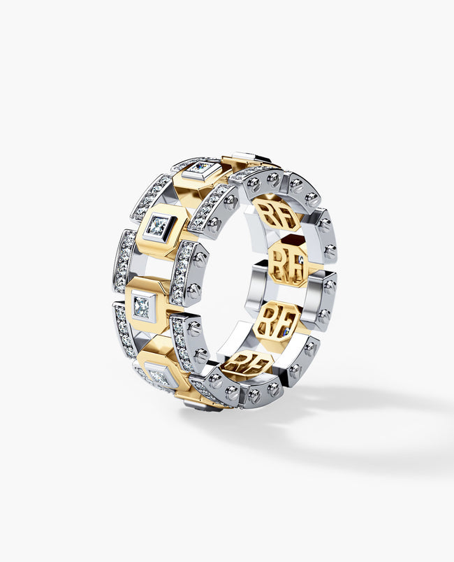 LA PAZ Two-Tone Gold Ring with 1.20ct Diamonds