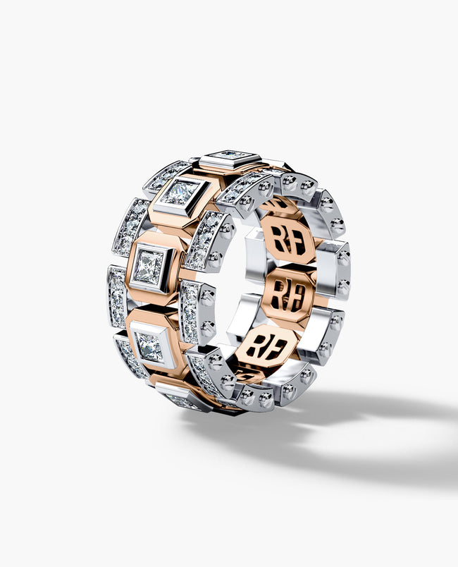 LA PAZ Two-Tone Gold Ring with 3.30ct Diamonds — Rockford Collection