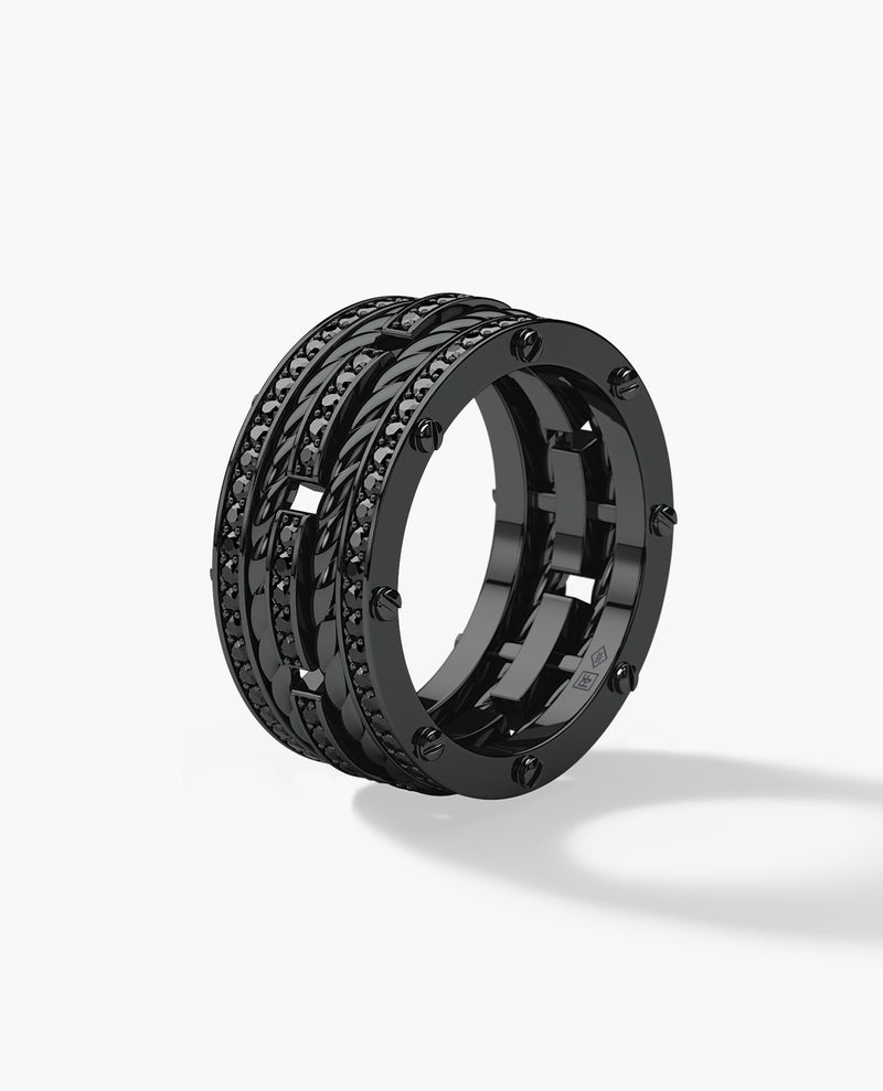 Twisted Rope Rings in Gold and Platinum - Rockford Collection