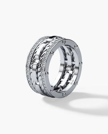 Sample - ROPES Gold Ring with 1.05ct Diamonds