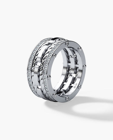 ROPES Gold Ring with 1.05ct Diamonds