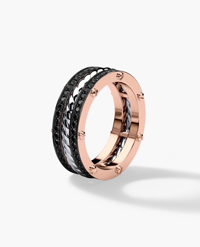 Twisted Rope Rings in Gold and Platinum - Rockford Collection