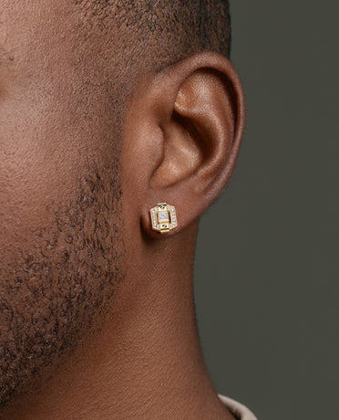 Ready to Ship - NORTHSTAR Gold Stud Earrings with 0.19ct Diamonds