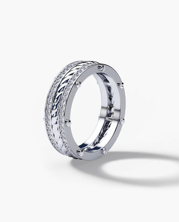 Sample - ROPES Gold Ring with 0.70ct Diamonds