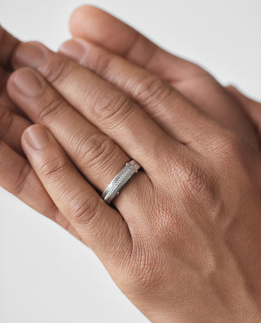 FRANKLIN Comfort Fit Gold Ring with 0.50ct Diamonds - 5mm